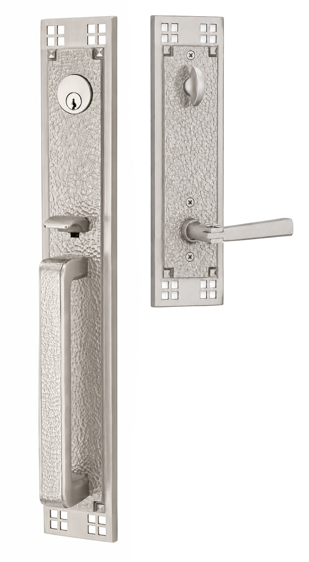 Emtek Arts & Crafts Full Length Entrance Handleset