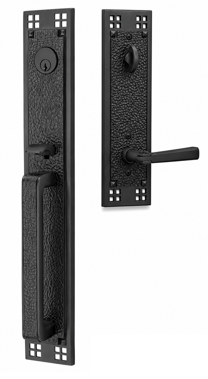 Emtek Arts & Crafts Full Length Entrance Handleset