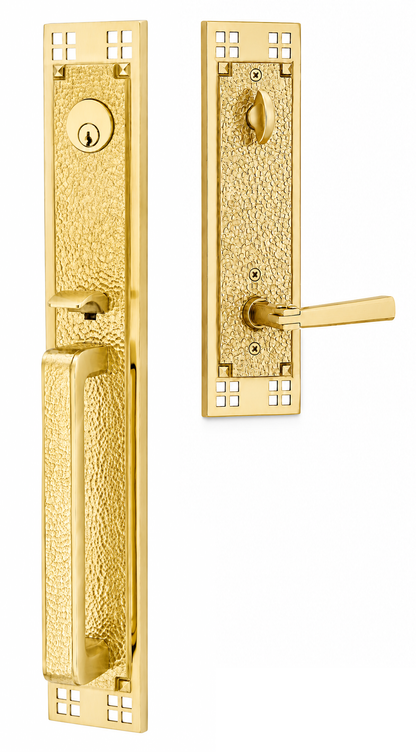Emtek Arts & Crafts Full Length Entrance Handleset