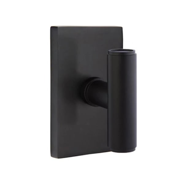 Emtek Ace Smooth Door Knob with Modern Rectangular Rosette