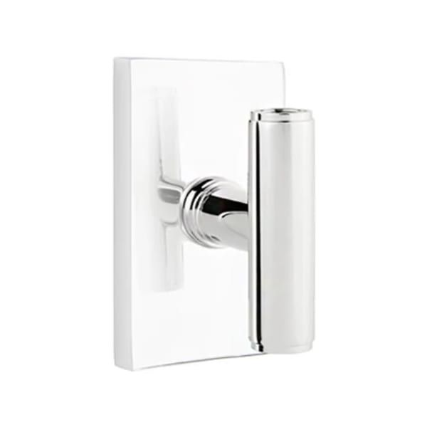Emtek Ace Interior Mortise Knob with Modern Rectangular Rosette