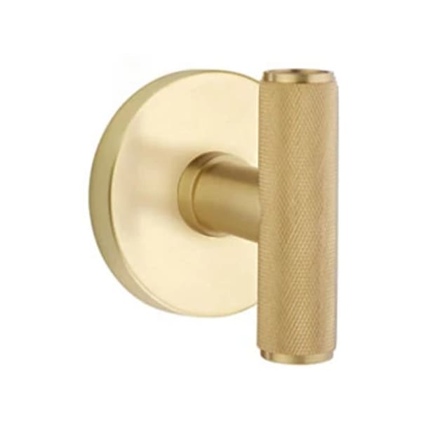 Emtek Ace Knurled Door Knob with Disk Rosette