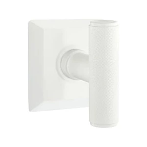 Emtek Ace Knurled Interior Mortise Knob with Quincy Rosette