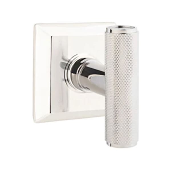 Emtek Ace Knurled Interior Mortise Knob with Quincy Rosette
