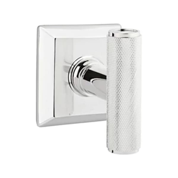 Emtek Ace Knurled Interior Mortise Knob with Quincy Rosette