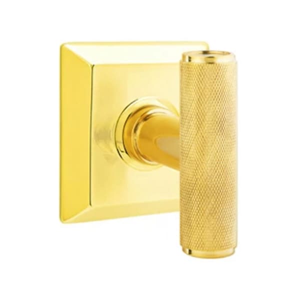 Emtek Ace Knurled Door Knob with Quincy Rosette