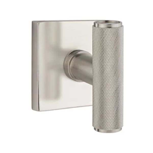 Emtek Ace Knurled Door Knob with Square Rosette