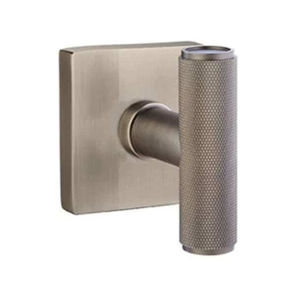 Emtek Ace Knurled Door Knob with Square Rosette