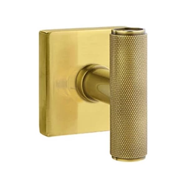Emtek Ace Knurled Interior Mortise Knob with Square Rosette