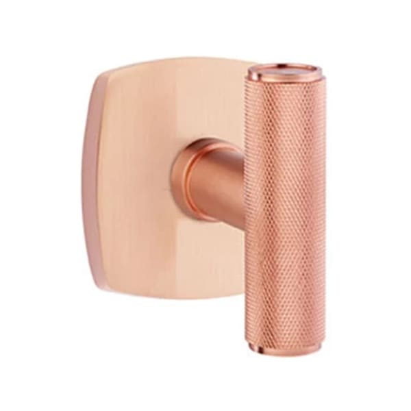 Emtek Ace Knurled Door Knob with Urban Modern Rosette