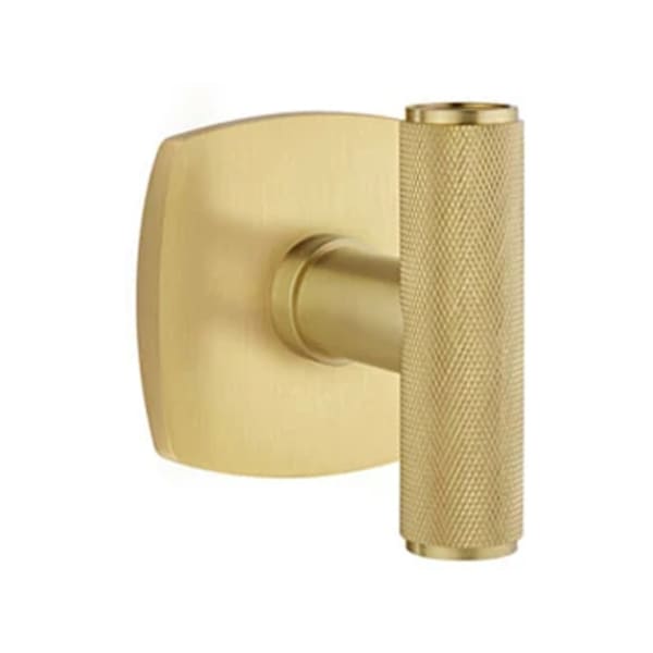 Emtek Ace Knurled Door Knob with Urban Modern Rosette