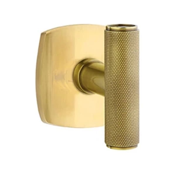 Emtek Ace Knurled Door Knob with Urban Modern Rosette