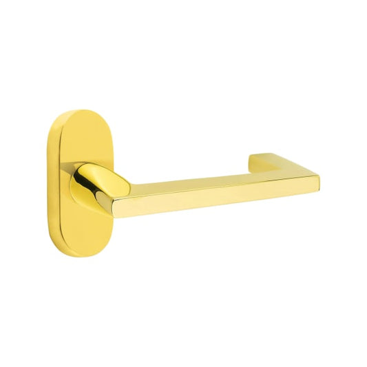 Emtek Argos Lever with 1.5" x 3" Oval Stretto Rosette
