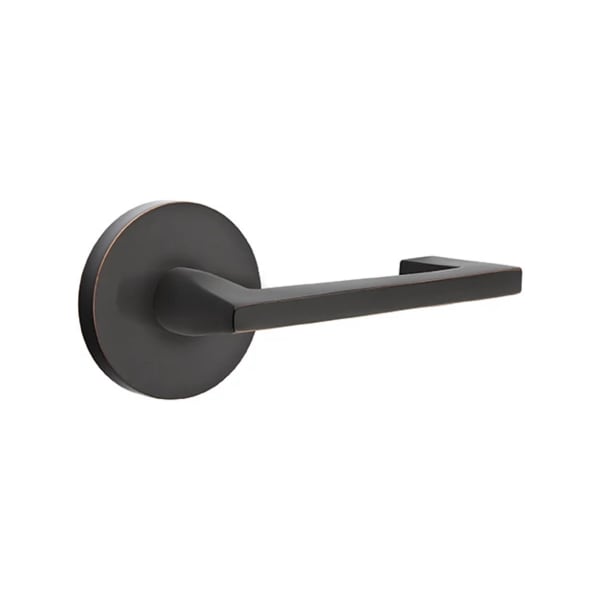 Emtek Argos Lever Handle with Modern Disk Rosette