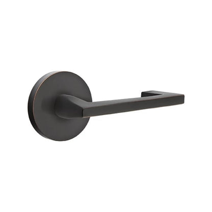 Emtek Argos Lever Handle with Modern Disk Rosette