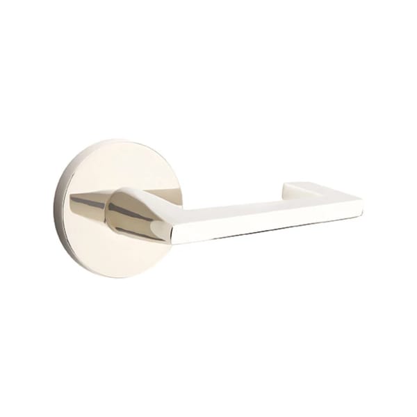 Emtek Argos Lever Handle with Modern Disk Rosette