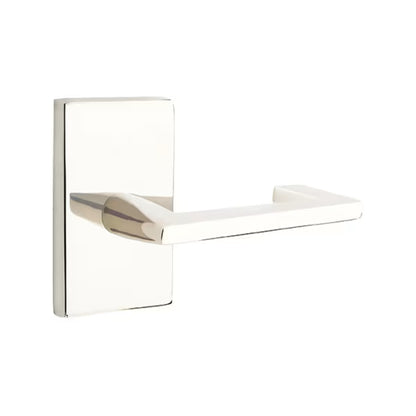 Emtek Argos Lever Handle with Modern Rectangular Rosette