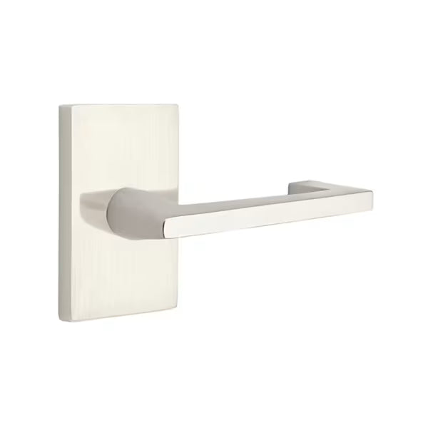 Emtek Argos Lever Handle with Modern Rectangular Rosette