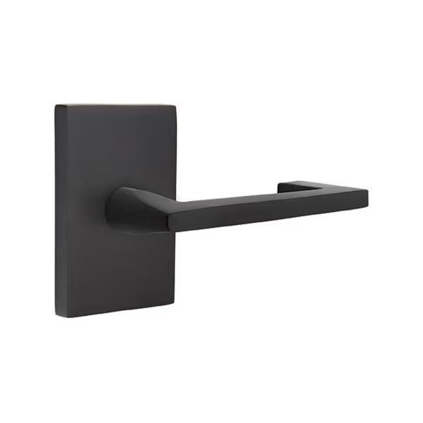 Emtek Argos Lever Handle with Modern Rectangular Rosette