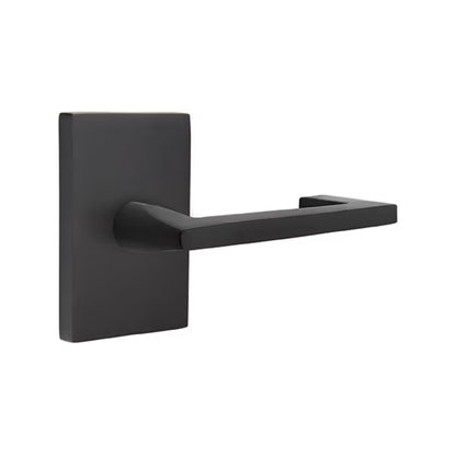 Emtek Argos Lever Handle with Modern Rectangular Rosette