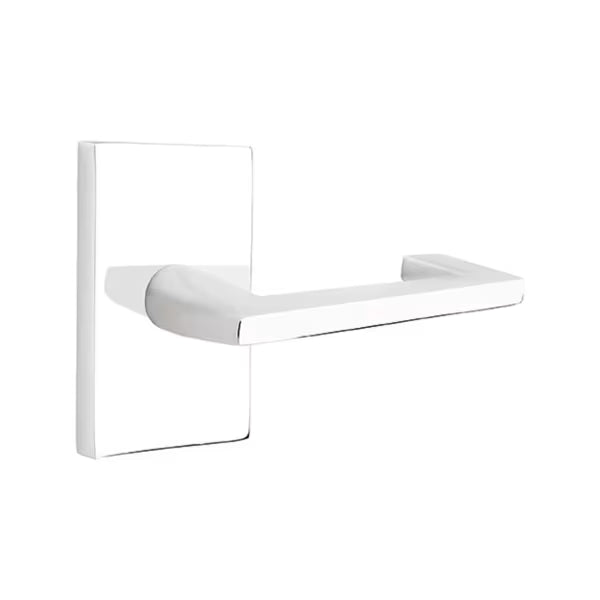 Emtek Argos Lever Handle with Modern Rectangular Rosette