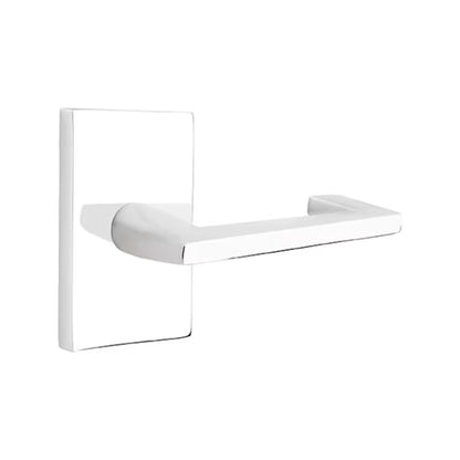 Emtek Argos Lever Handle with Modern Rectangular Rosette