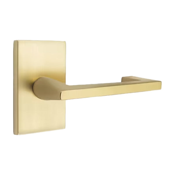 Emtek Argos Lever Handle with Modern Rectangular Rosette