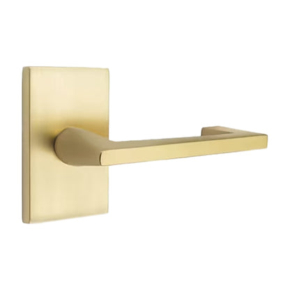 Emtek Argos Lever Handle with Modern Rectangular Rosette