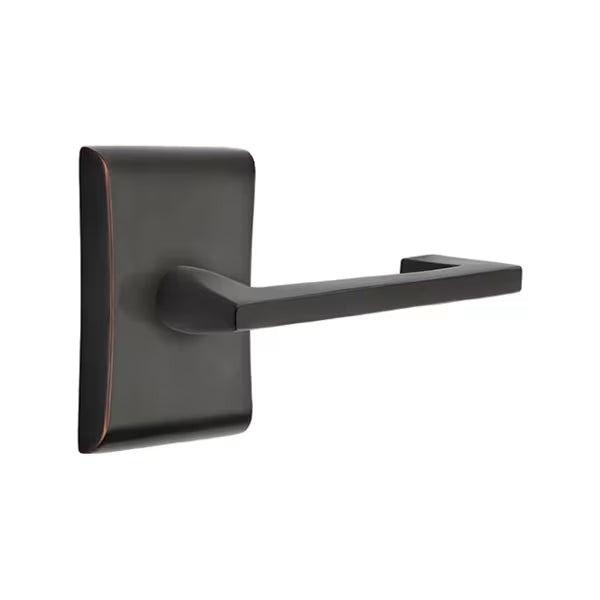 Emtek Argos Lever Handle with Modern Neos Rosette
