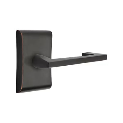 Emtek Argos Lever Handle with Modern Neos Rosette
