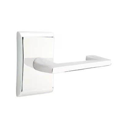 Emtek Argos Lever Handle with Modern Neos Rosette