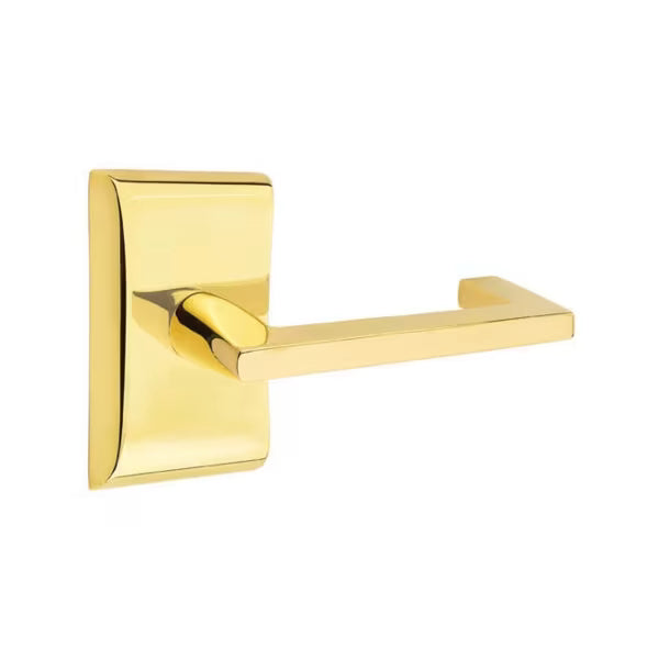 Emtek Argos Lever Handle with Modern Neos Rosette