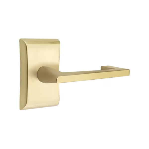 Emtek Argos Lever Handle with Modern Neos Rosette