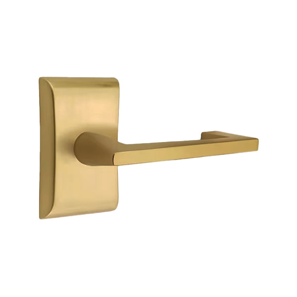 Emtek Argos Lever Handle with Modern Neos Rosette