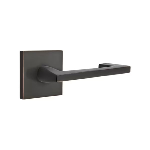 Emtek Argos Lever Handle with Modern Square Rosette
