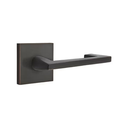 Emtek Argos Lever Handle with Modern Square Rosette
