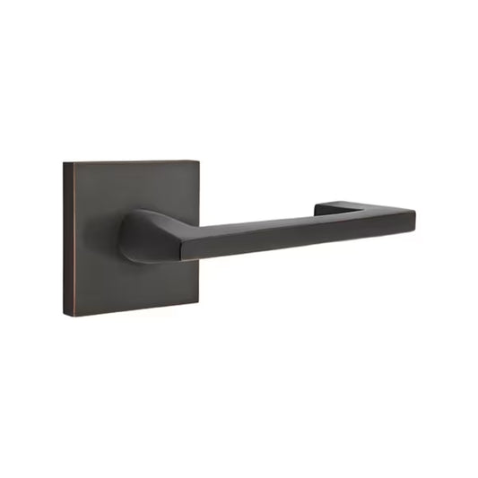 Emtek Argos Lever Handle with Modern Square Rosette