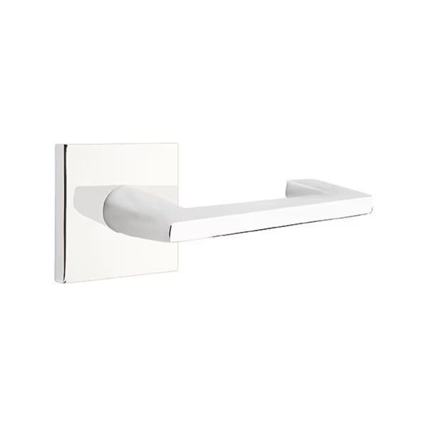 Emtek Argos Lever Handle with Modern Square Rosette