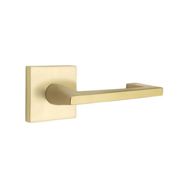 Emtek Argos Lever Handle with Modern Square Rosette