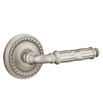 Emtek Ribbon And Reed Lever With Regular Rosette