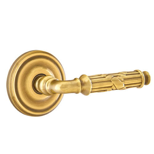 Emtek Ribbon And Reed Lever With Regular Rosette