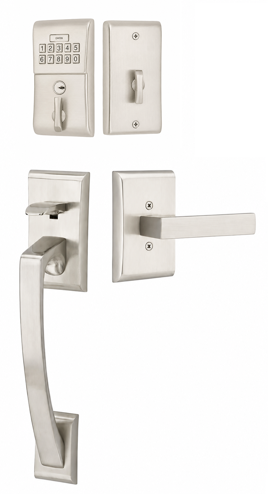 Emtek Ares Modern Lower Half Only