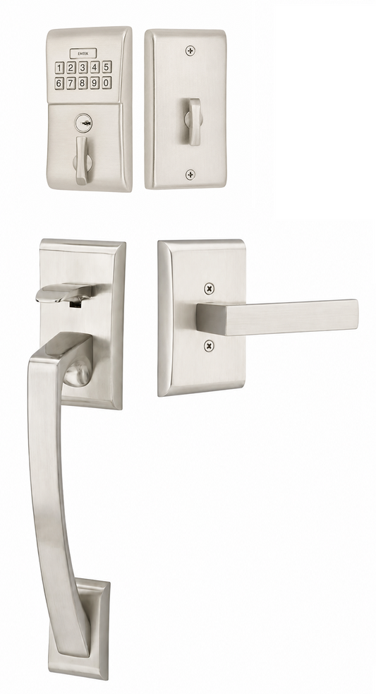Emtek Modern Brass Keypad Ares Handleset