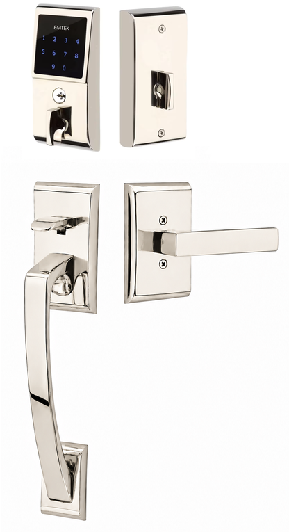 Emtek EMTouch Ares Grip Keyless Handleset