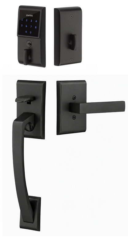 Emtek EMTouch Ares Grip Keyless Handleset