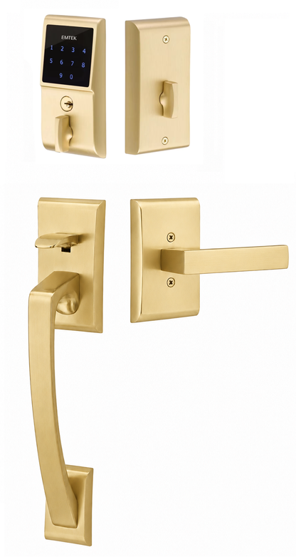 Emtek EMTouch Ares Grip Keyless Handleset