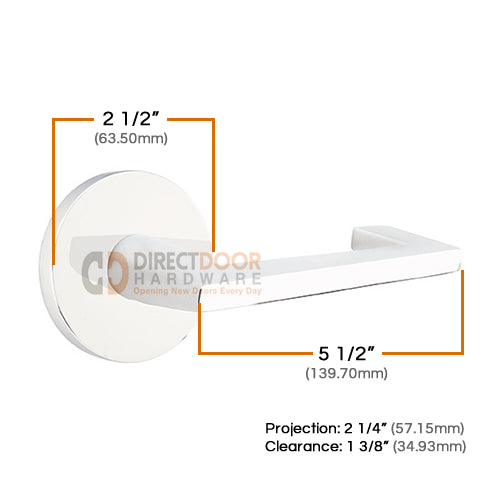 Emtek Argos Lever Handle with Modern Disk Rosette