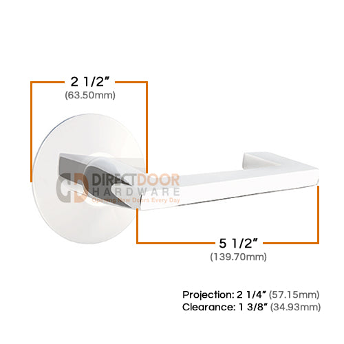 Emtek Argos Lever Handle with Modern Rosette