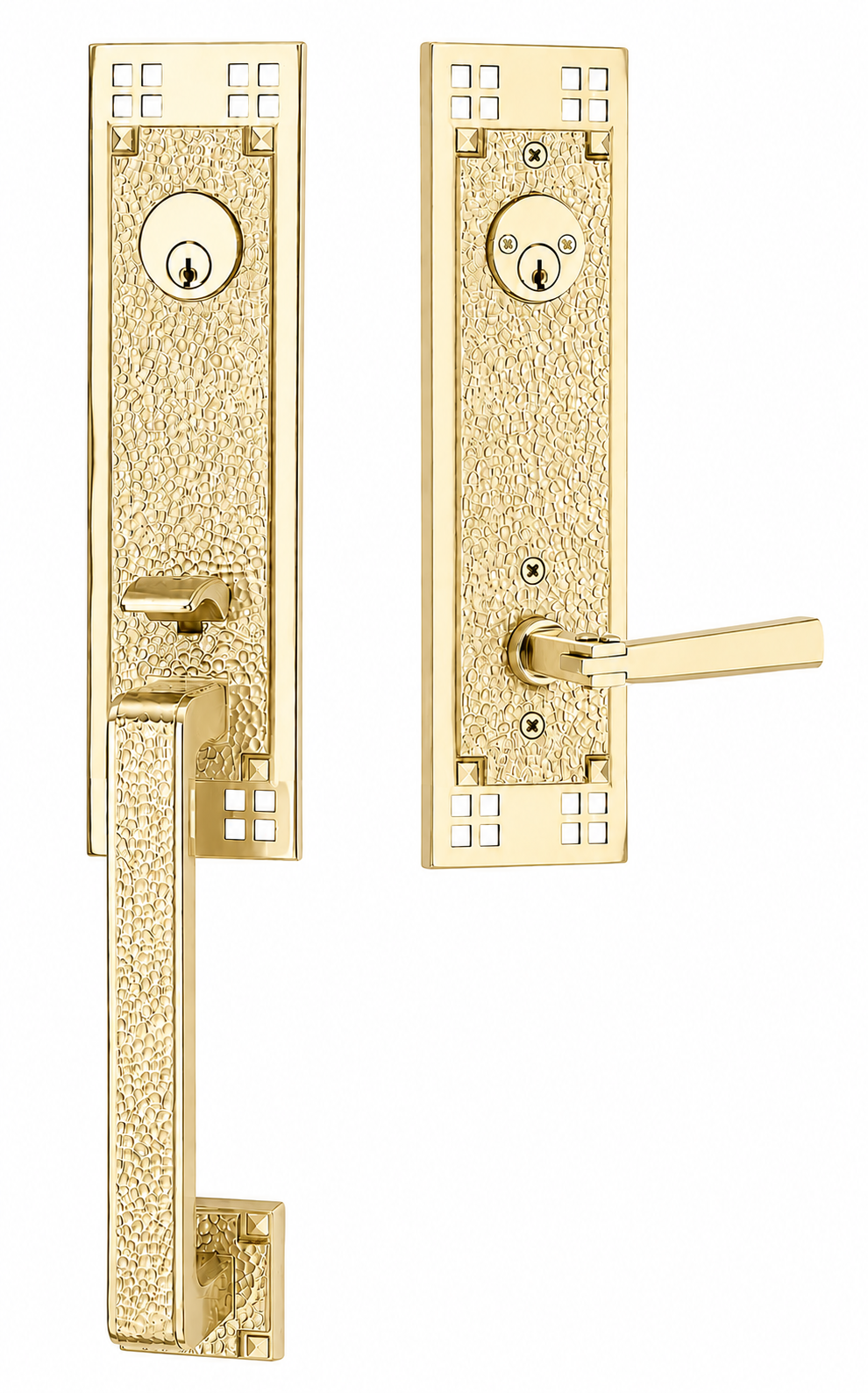 Emtek Arts & Crafts Entrance Handleset