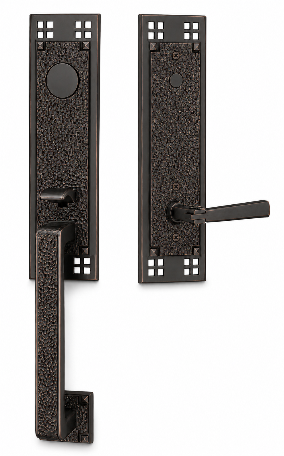 Emtek Arts & Crafts Entrance Handleset